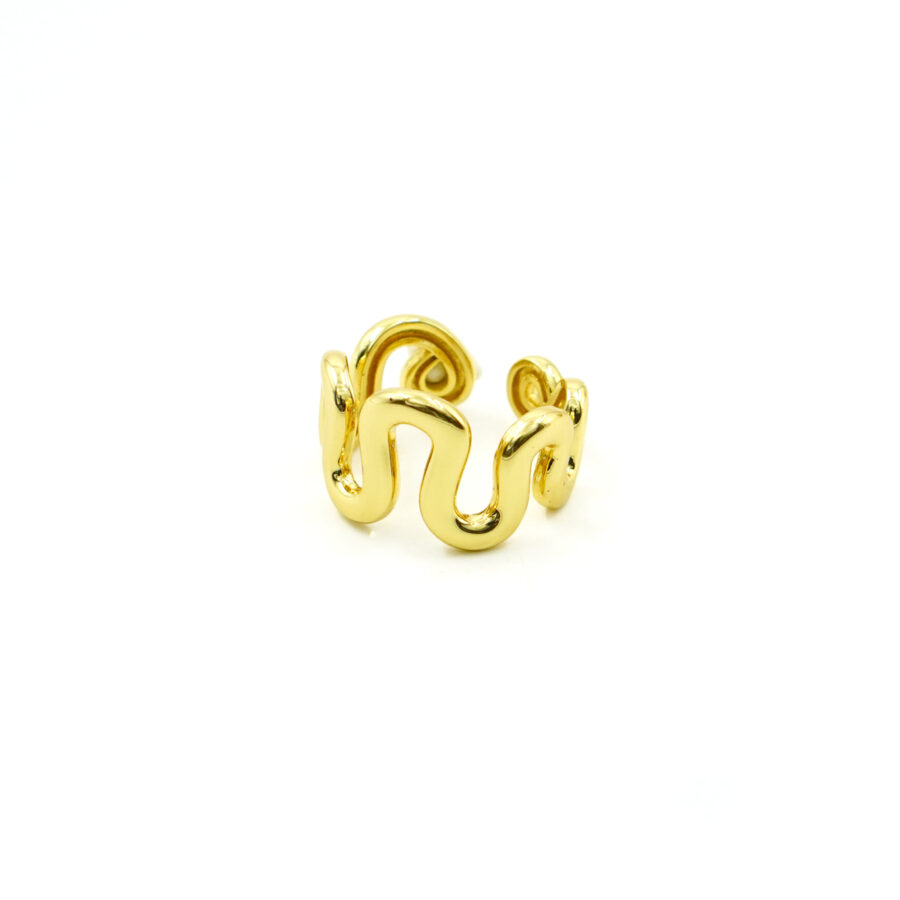 Anello fascia con onde traforate