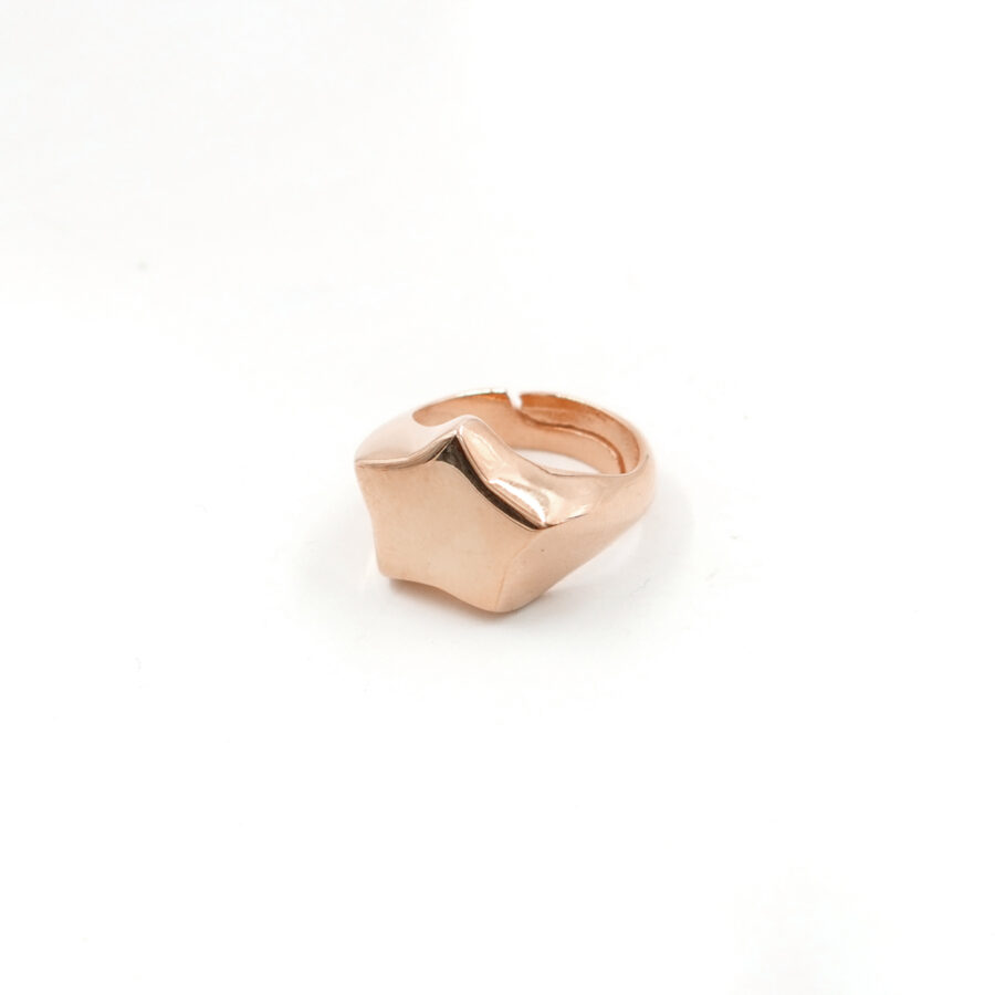 Anello stella in argento 925 - Rosato