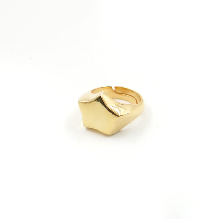 Anello stella in argento 925 – Dorato