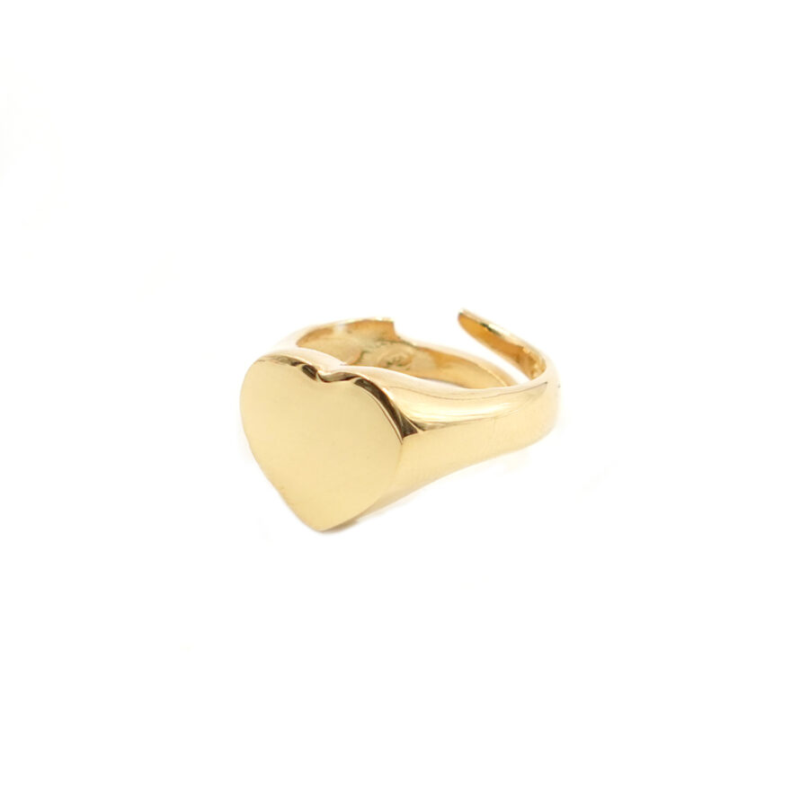 Anello cuore in argento 925 – Dorato