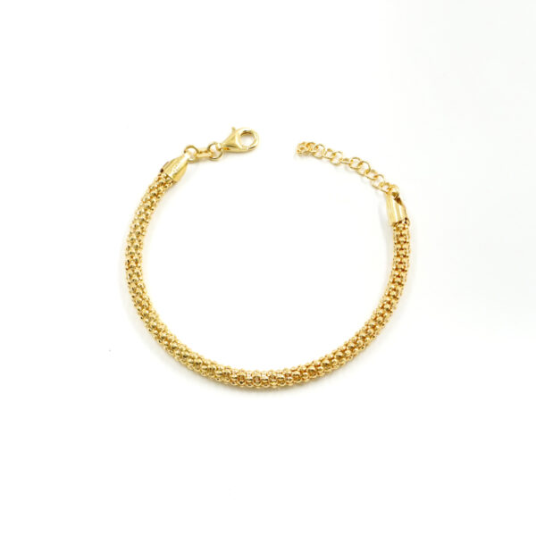 Bracciale catena Coreana in argento 925 misura 4,00mm – Dorato