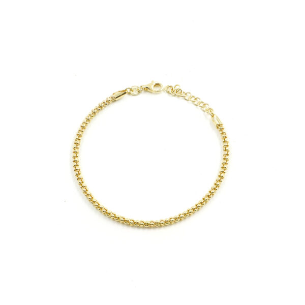 Bracciale catena Coreana in argento 925 misura 2,70mm – Dorato