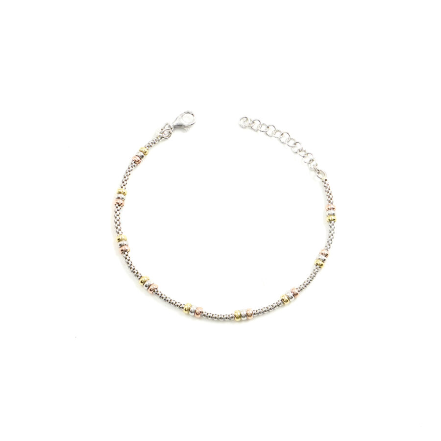 Bracciale catena Coreana in argento 925 misura 1,70mm – Rodiato