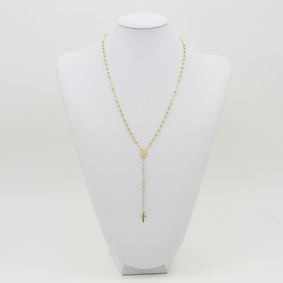 Collana rosario in argento 925 – Dorato