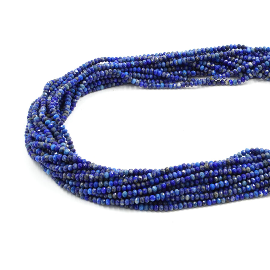 Lapis fili rondelle sfaccettate 3x2mm