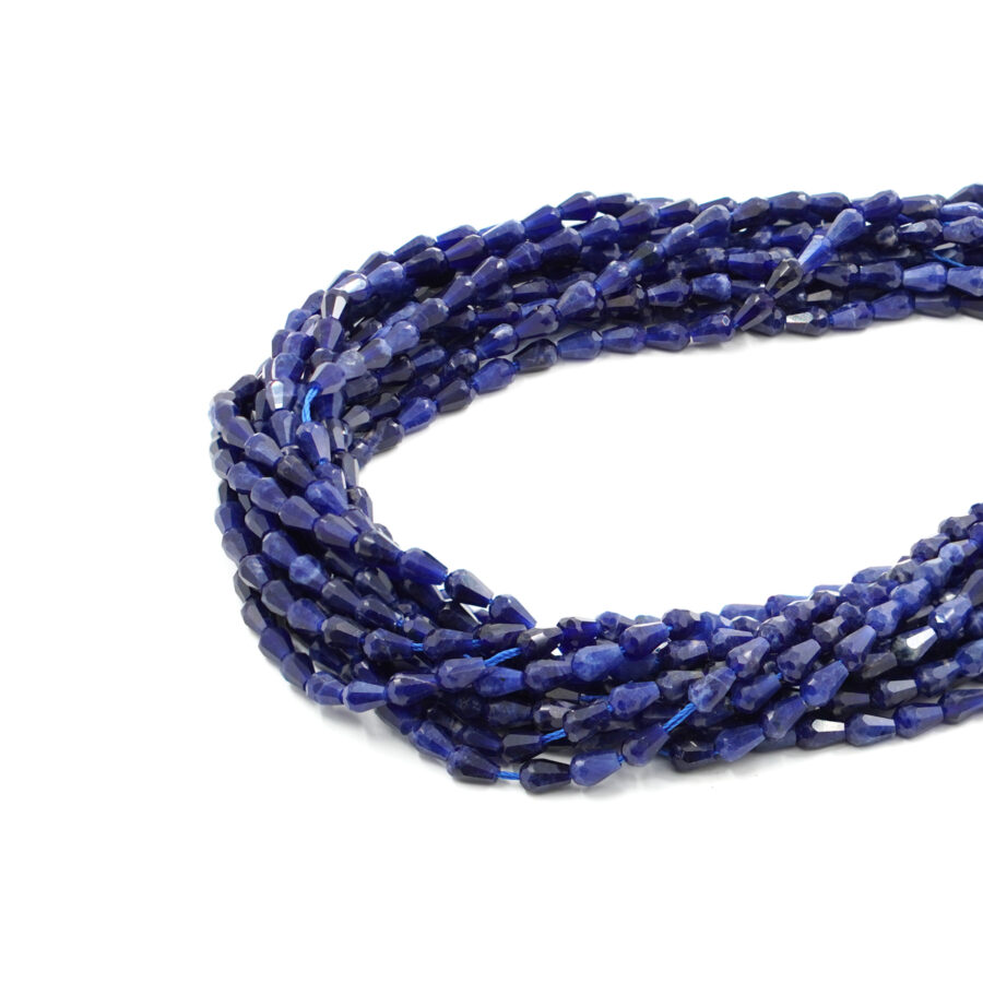 Sodalite fili gocce sfaccettate 6x4mm