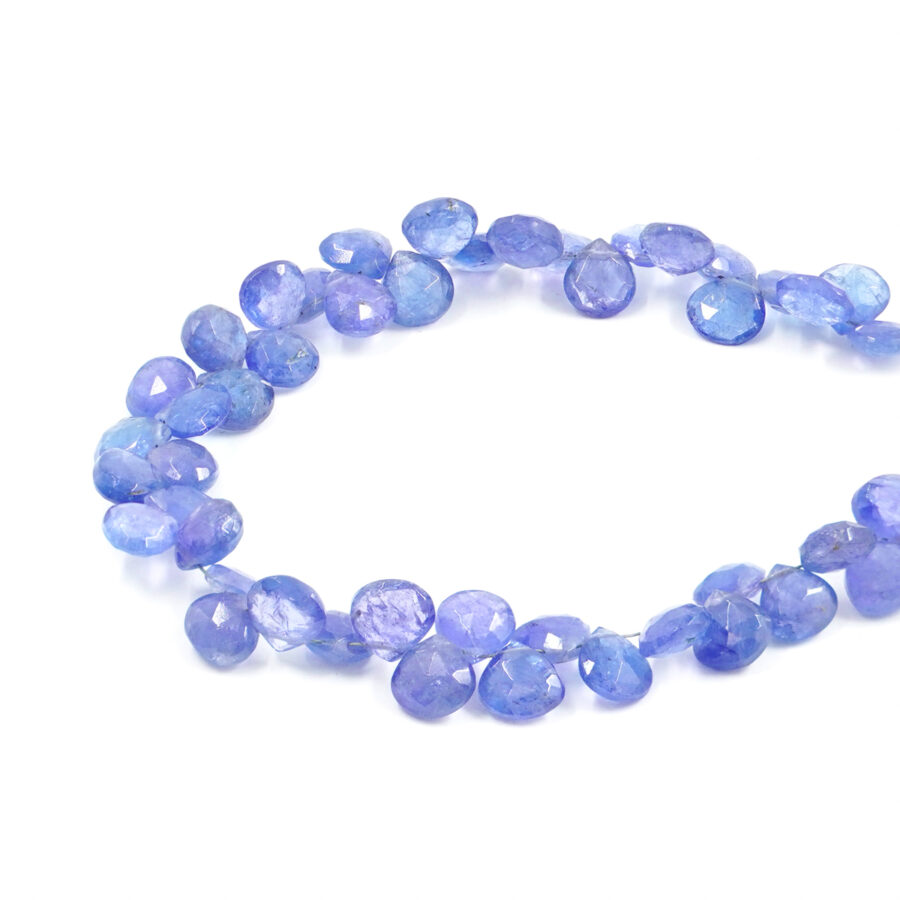 Tanzanite fili gocce sfaccettate 8-8,5mm – Foro Laterale