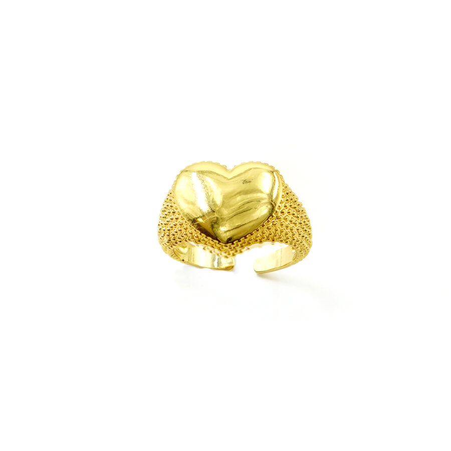 Anello fascia con cuore