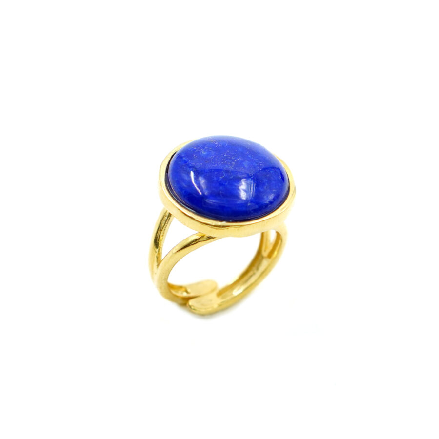 Anello in Argento con lapis – Dorato