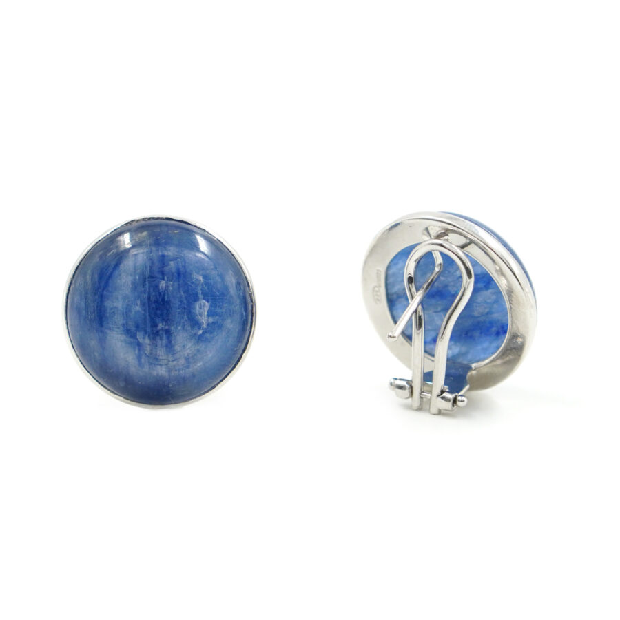 Orecchini in Argento con cianite – Rodiato