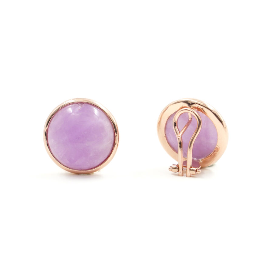 Orecchini in Argento con kunzite – Rosè