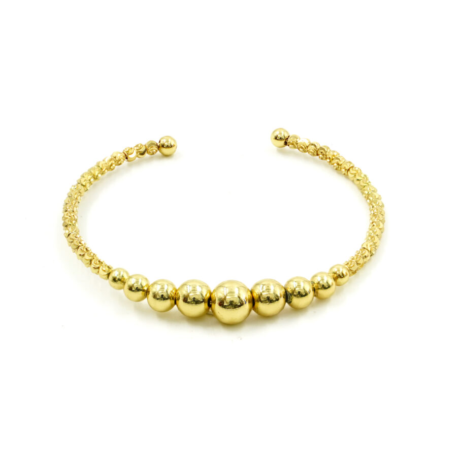 Bracciale rigido con sfere a gradazione