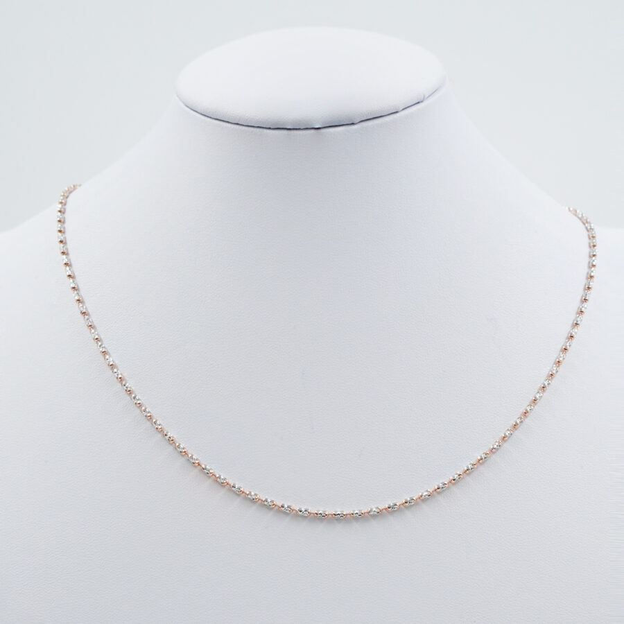 Collana barilotto martellato
