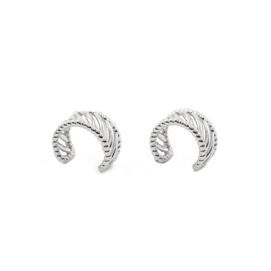 Orecchini ear cuff traforati