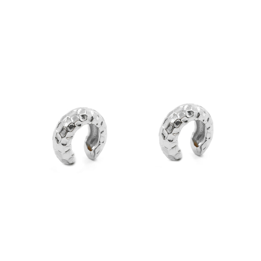 Orecchini ear cuff martellati