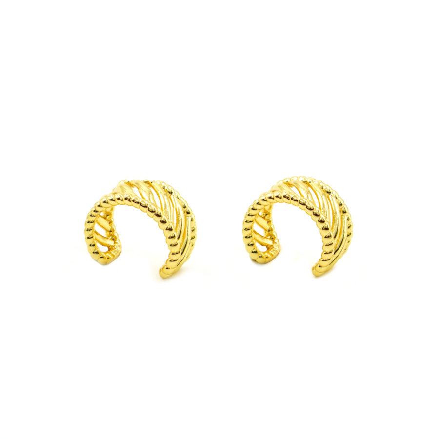 Orecchini ear cuff traforati