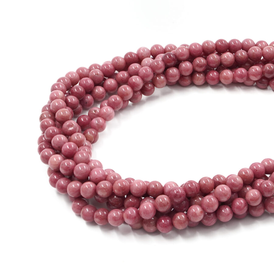 Rodonite fili tondi 6mm a 8mm