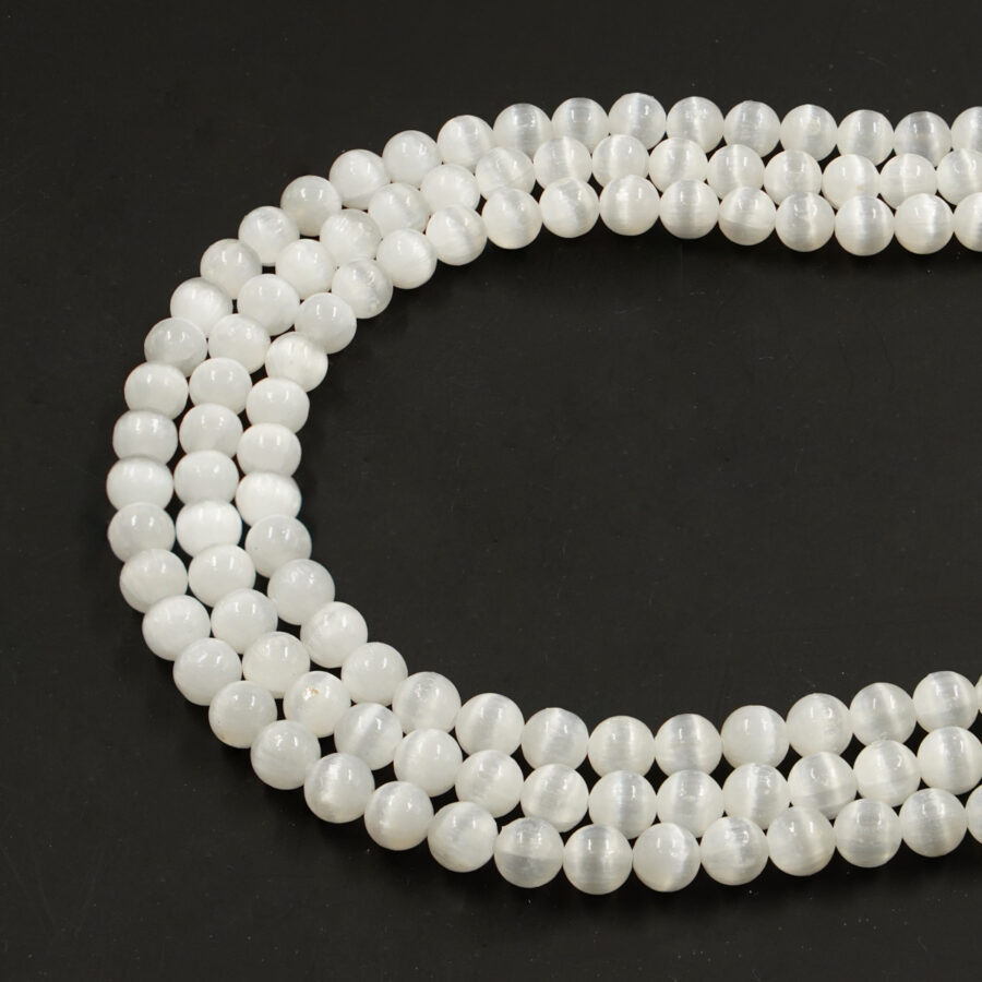 Selenite fili tondi 6mm a 12mm