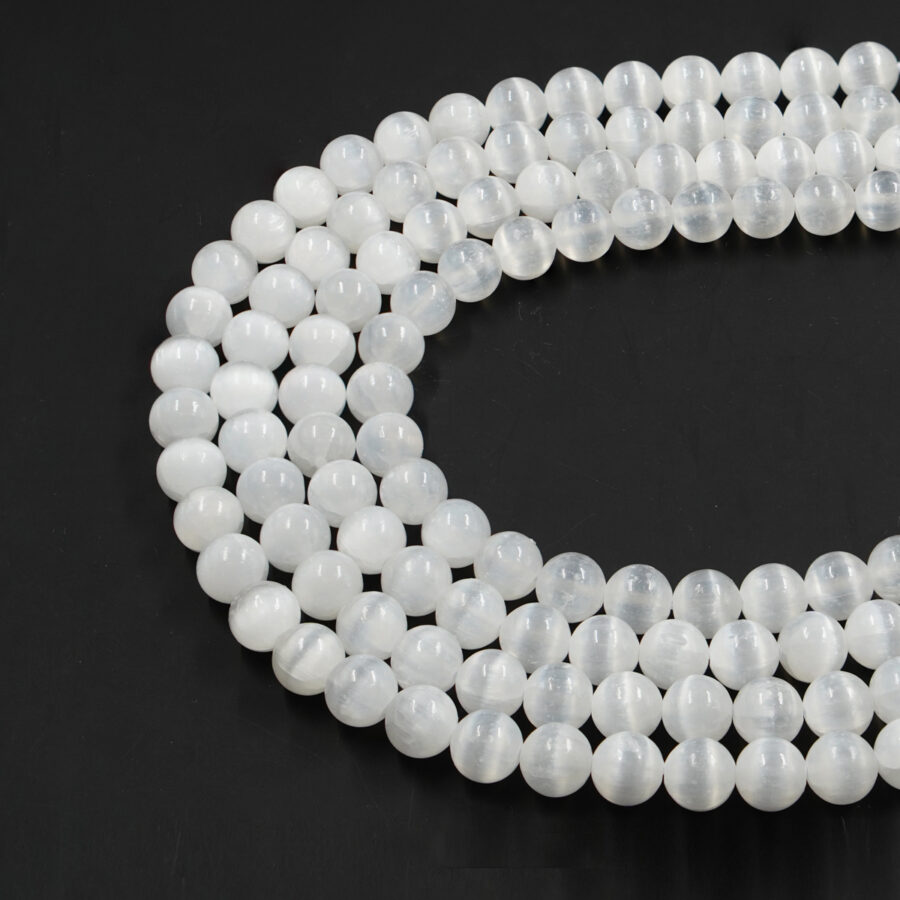 Selenite fili tondi 6mm a 12mm - immagine 3