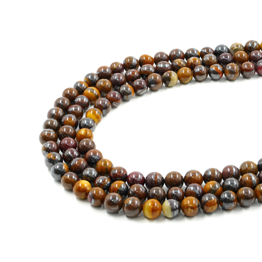 Occhio di tigre ferroso fili tondi 6mm a 10mm - immagine 3