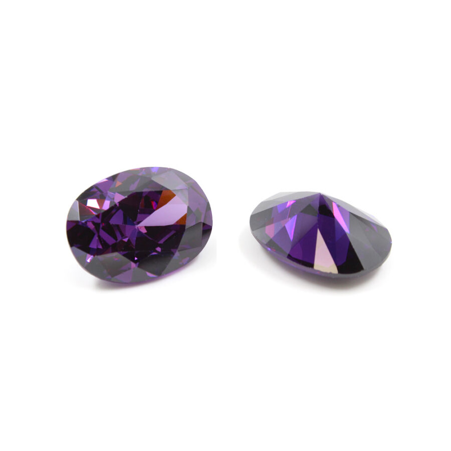 Buste di Zirconi viola taglio ovale 4x6mm a 12x16mm