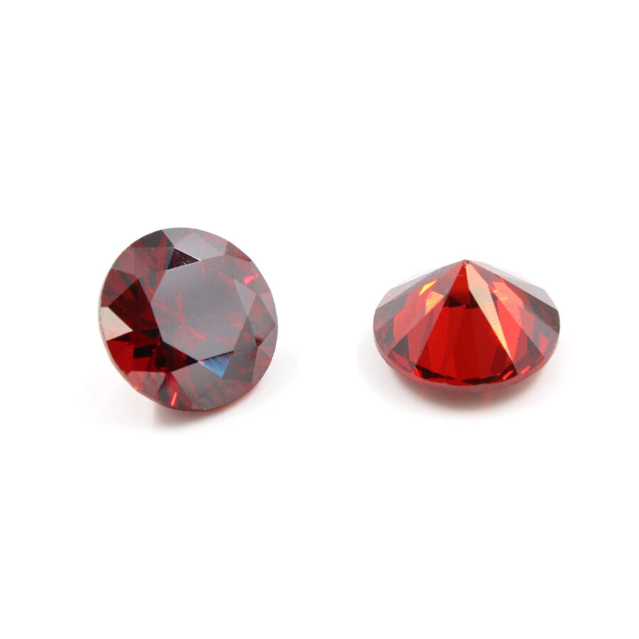 Buste di Zirconi granato tondi taglio diamante 4mm a 10mm