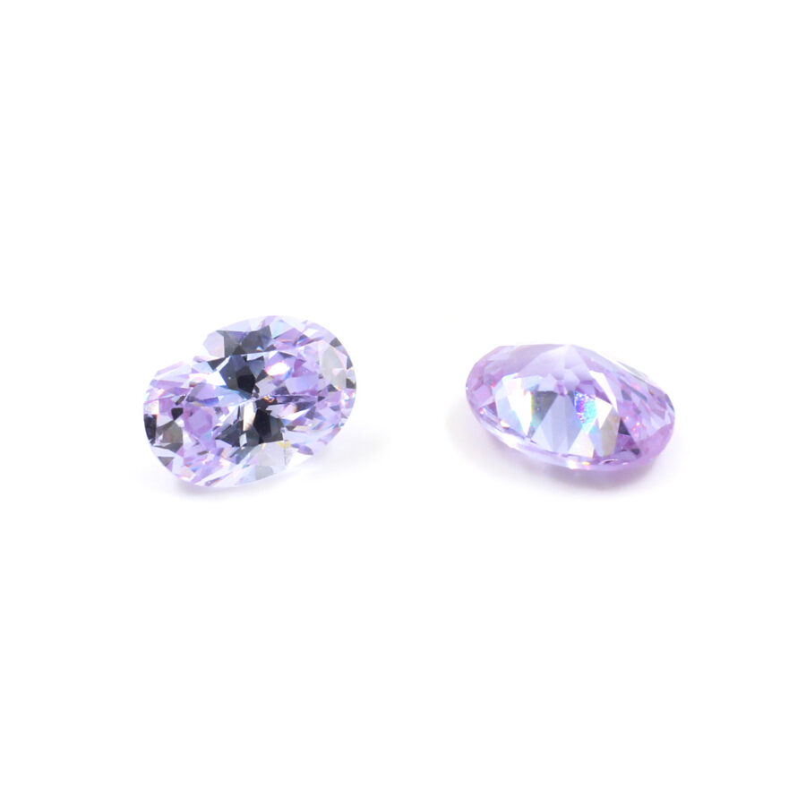 Buste di Zirconi lavanda taglio ovale 4x6mm a 5x7mm