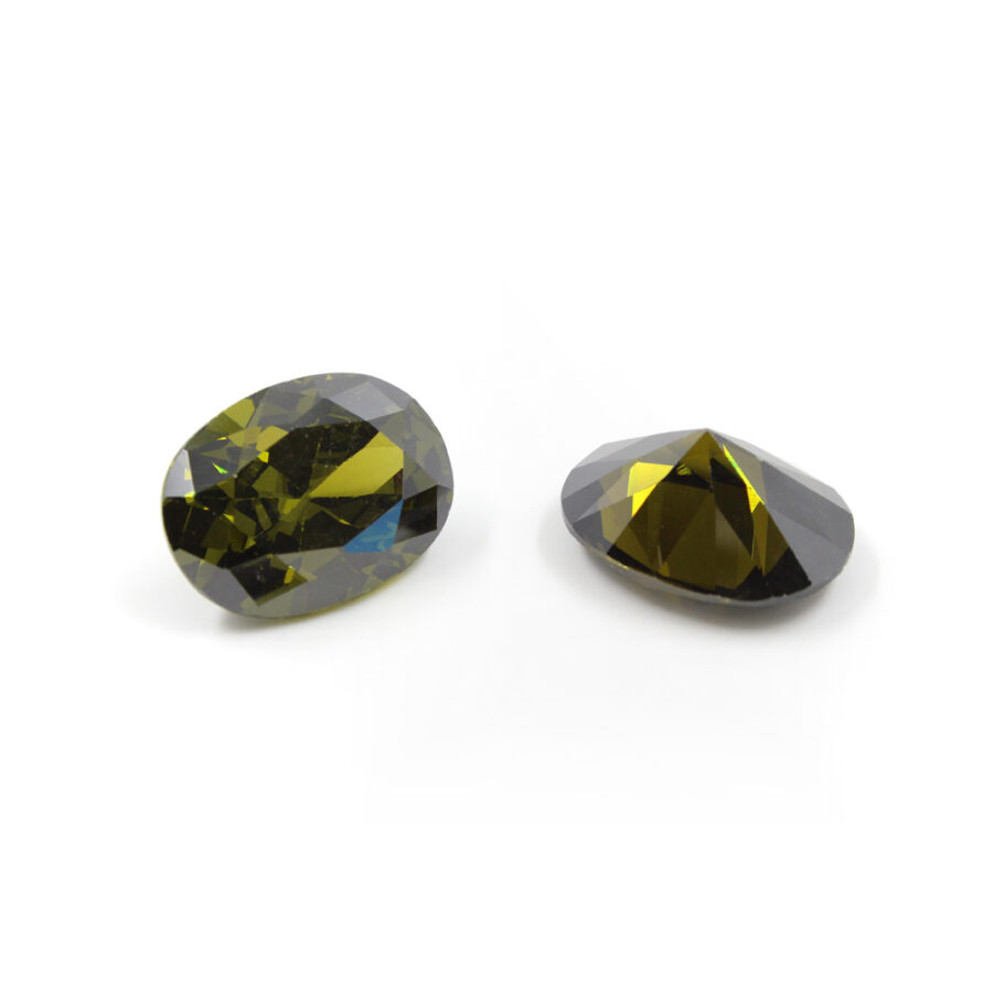 Buste di Zirconi verde taglio ovale 4x6mm a 12x16mm