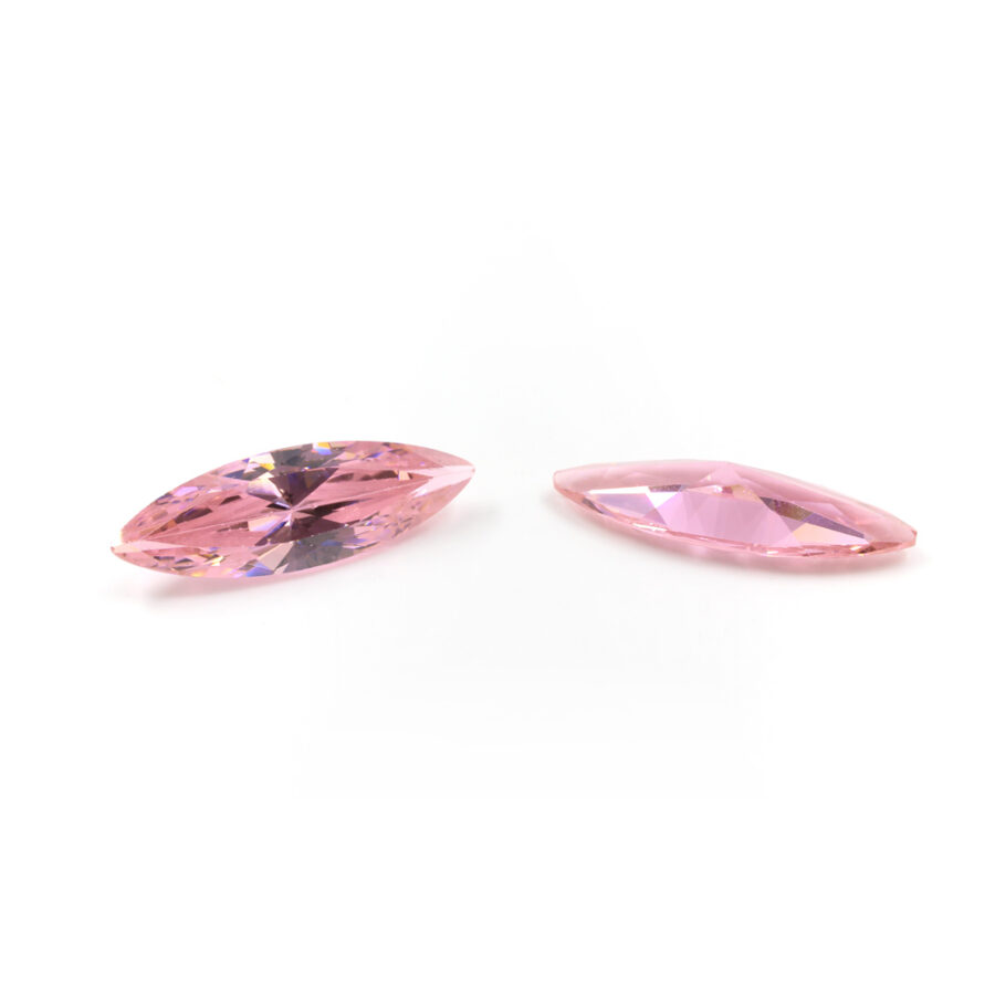 Zirconi rosa taglio marquise 9x27mm <strong>[Buste da 5pz]</strong>