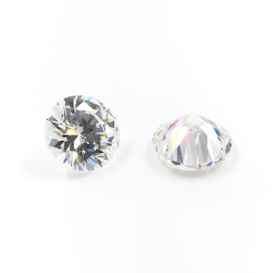 Buste di Zirconi bianchi tondi taglio diamante 4mm a 10mm