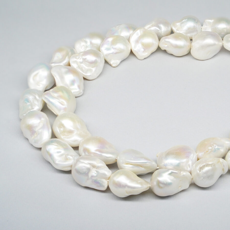 Perle d'Acqua Dolce fili barocco con nucleo 14-16mm - peso 91/100gr