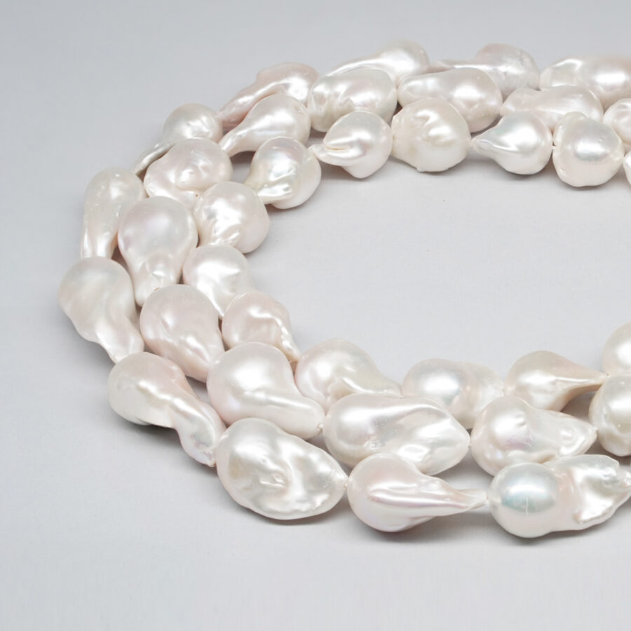 Perle d'Acqua Dolce fili barocco con nucleo 14-16mm - peso 101/110gr