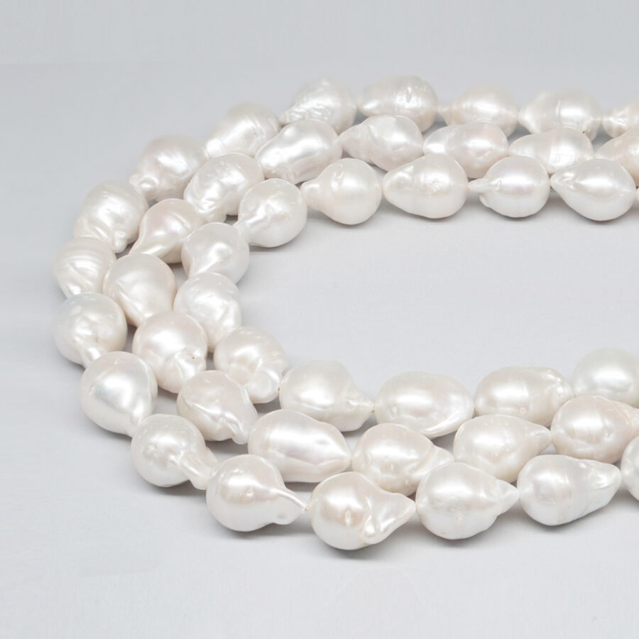 Perle d'Acqua Dolce fili barocco con nucleo 15-18mm – peso 101-110gr