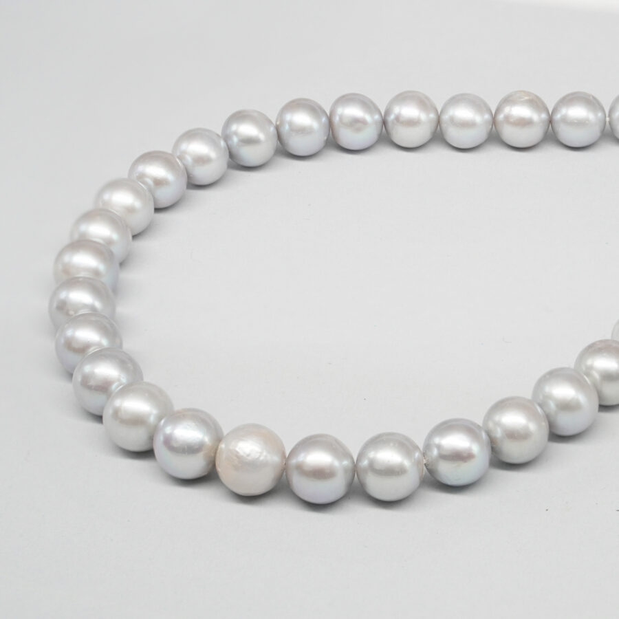 Perle d'Acqua Dolce fili tondi 11-12mm – Colore Grigio