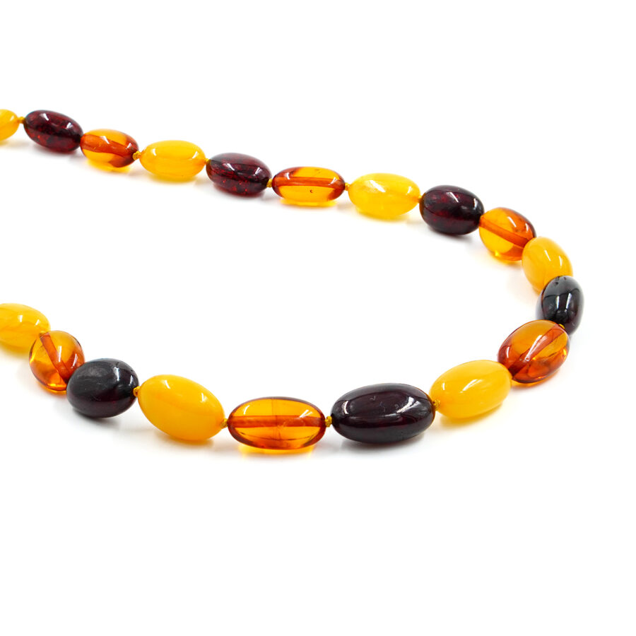 Ambra Baltica Multicolore collana olive