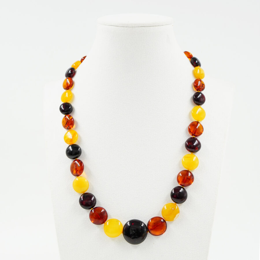 Ambra Baltica Multicolore collana monete - immagine 2
