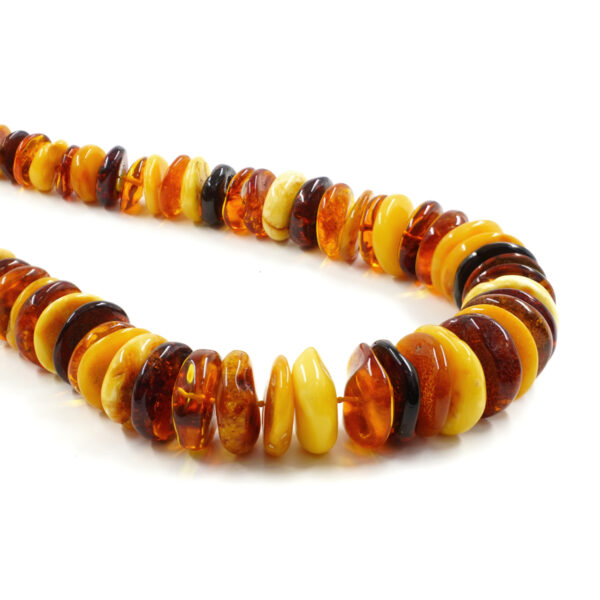 Ambra Baltica Multicolore collana rondelle a gradazione