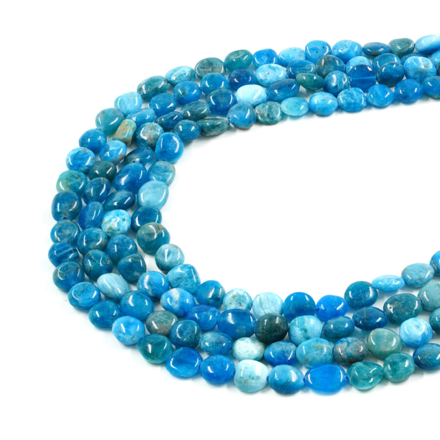 Apatite fili sassi piatti 12x10mm