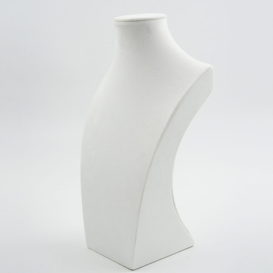 Collo Espositore per Collane Busto Altezza 31cm e 40cm – Colore Bianco