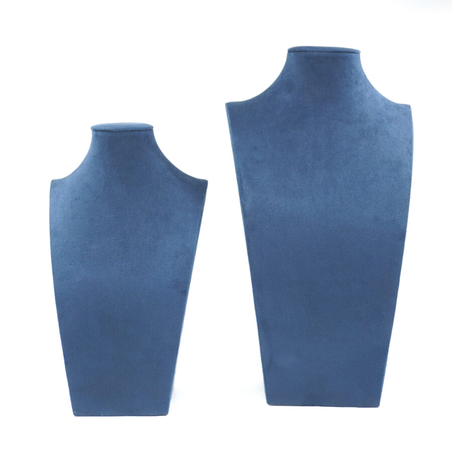 Collo Espositore per Collane Busto Altezza 31cm e 40cm – Colore Blu - immagine 2