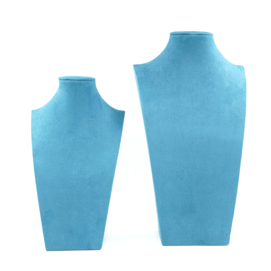 Collo Espositore per Collane Busto Altezza 31cm e 40cm – Colore Avio - immagine 2