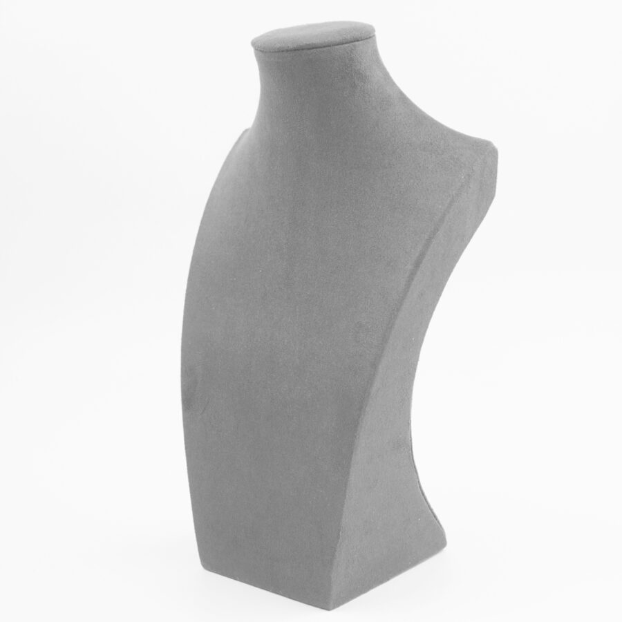 Collo Espositore per Collane Busto Altezza 31cm e 40cm – Colore Grigio Scuro