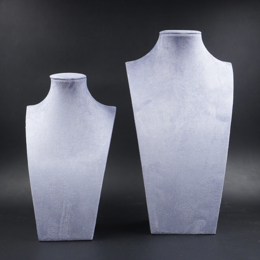 Collo Espositore per Collane Busto Altezza 31cm e 40cm – Colore Grigio Scuro - immagine 2