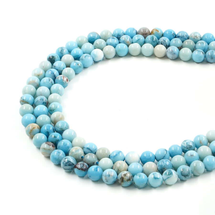 Larimar fili tondi 4mm a 12mm