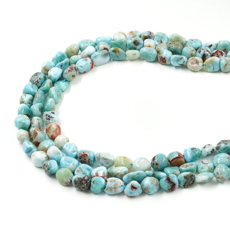 Larimar fili sassi ~12x10mm