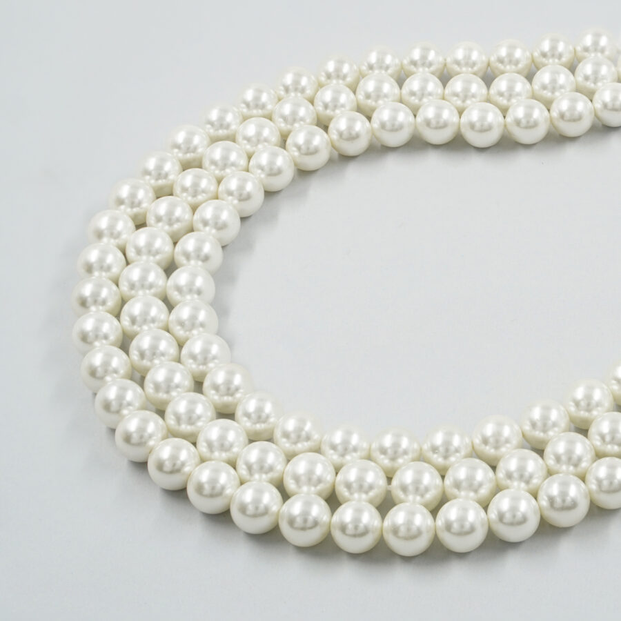 Perle Oceaniche Bianche fili tondi 3mm a 12mm