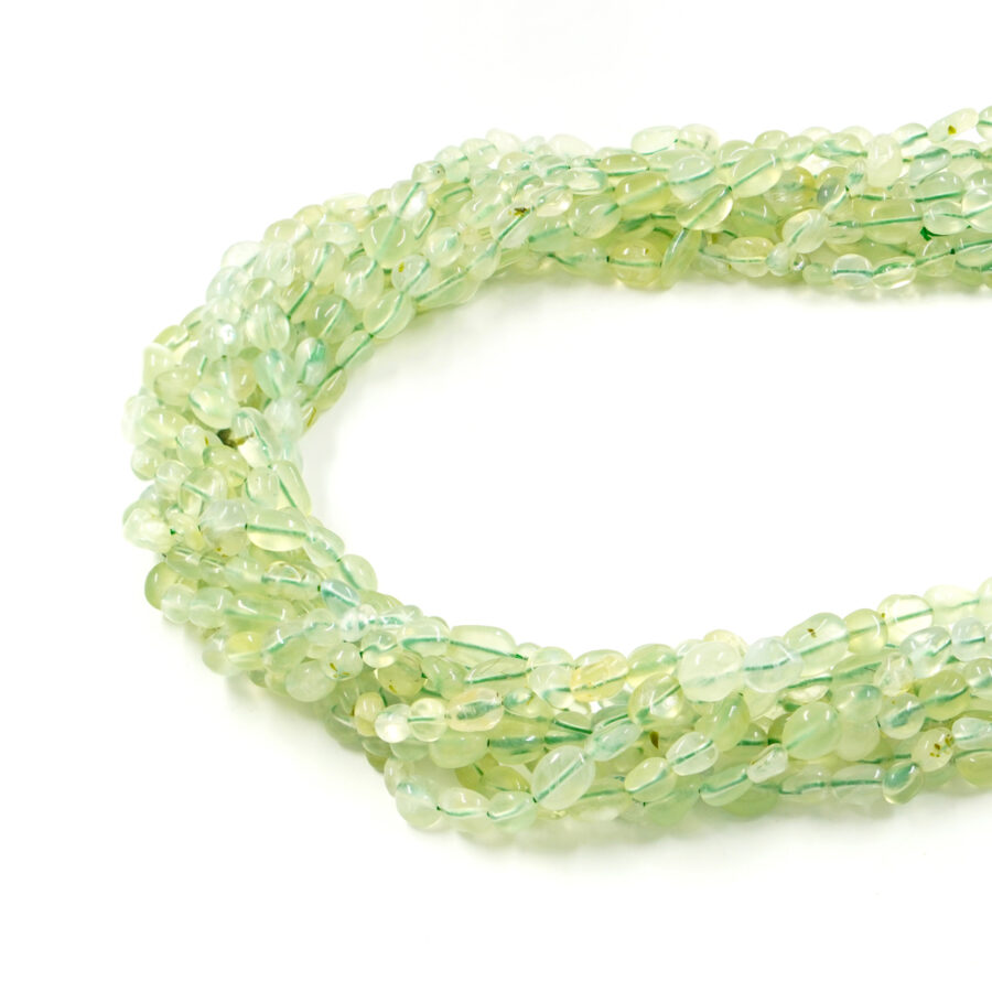 Quarzo Verde Tormalinato fili sassi 6x8mm