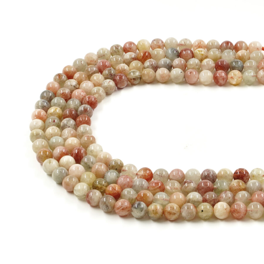 Pietra del Sole Multicolore fili tondi 6mm a 10mm