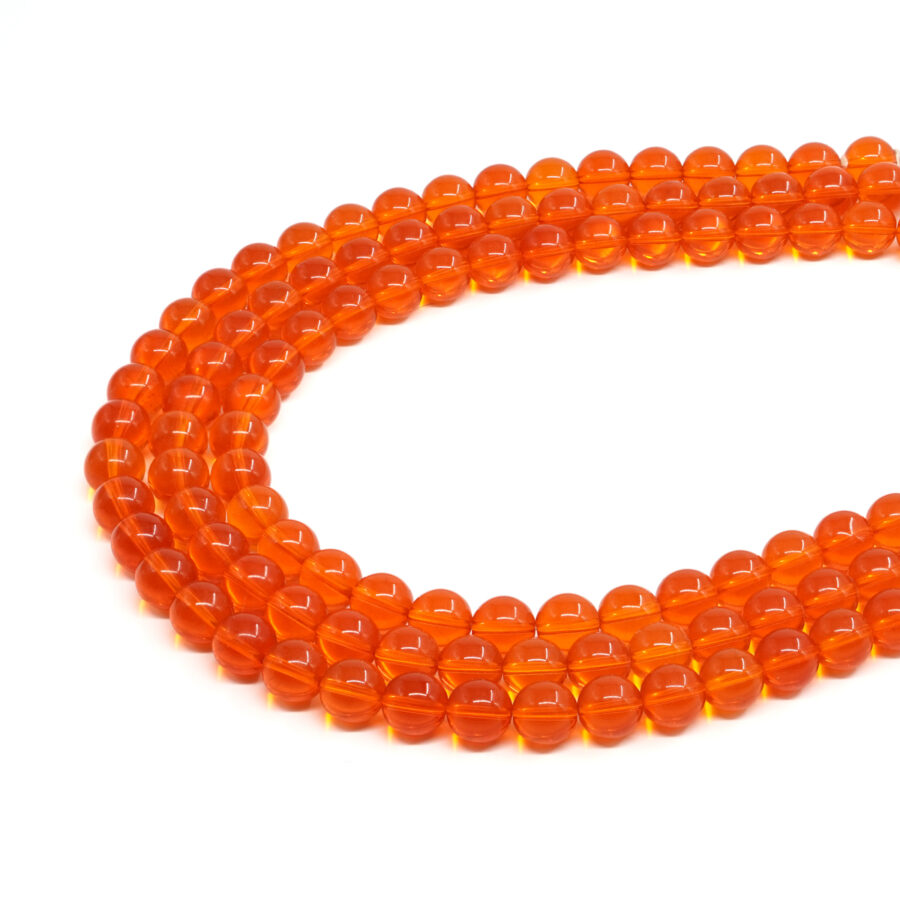 Vetro Arancio fili tondi 10mm