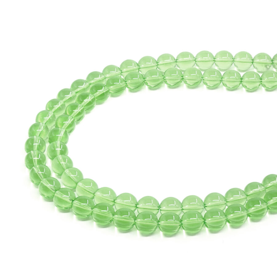 Vetro Verde Chiaro fili tondi 8mm